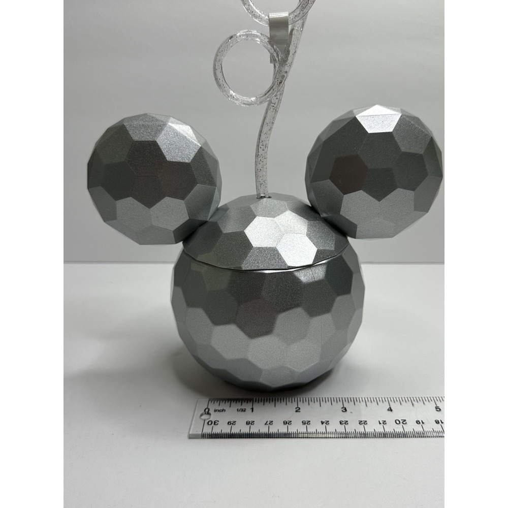 Walt Disney World Epcot Mickey Mouse Ears Drink Cup Straw Spaceship Earth - Picture 5 of 9